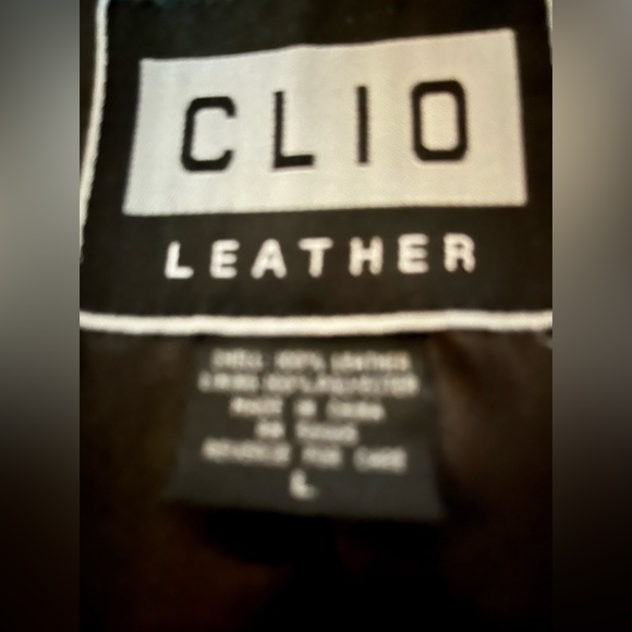 Gift 🎬🎬🎬🎬Vintage Cleo Black Leather Jackei - Picture 3 of 4